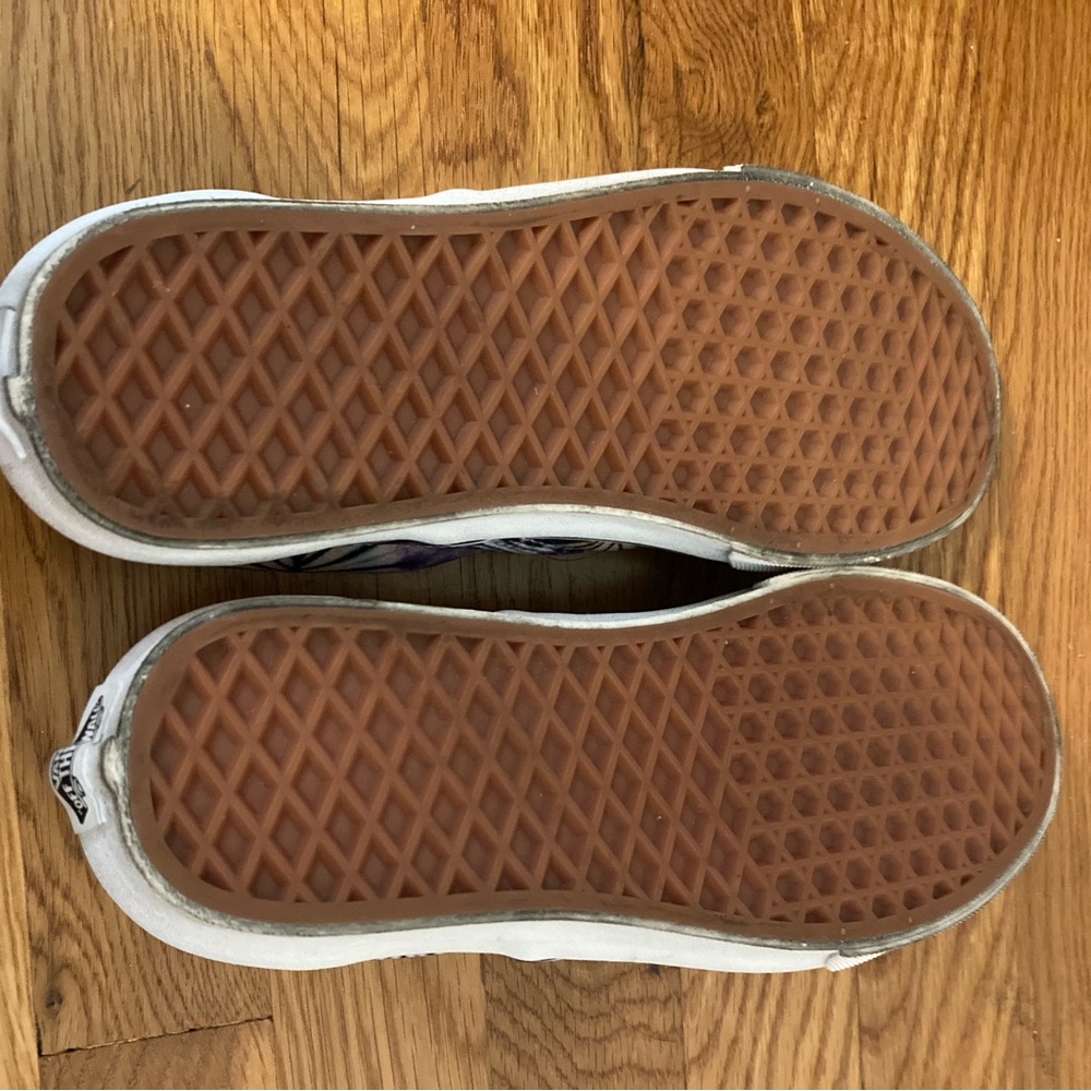 Vans Purple Tie-Dye Slip-On Shoes - Picture 3 of 7